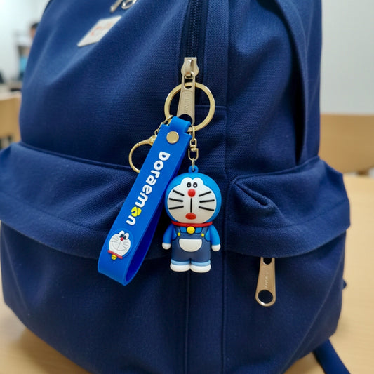 Blue Doraemon Keychain with Charm (Version 2)
