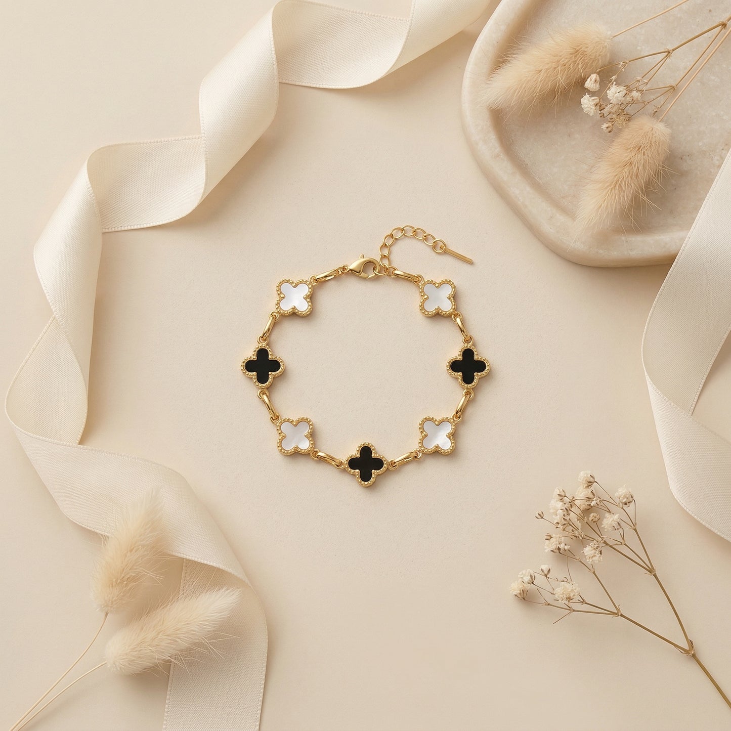 Elise Black & Ivory Bracelet
