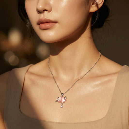 Korean Cloud Shape Silver Necklace