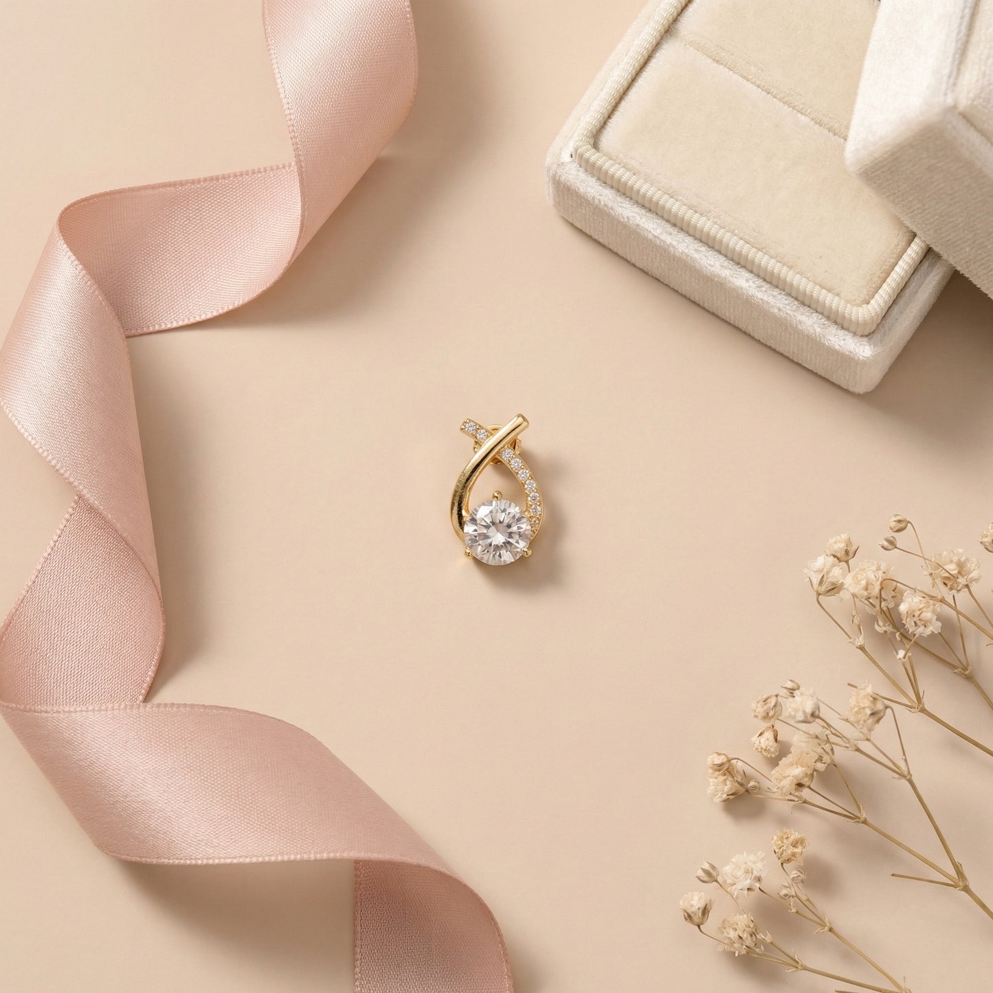 Korean Cross Bling Stud Earrings