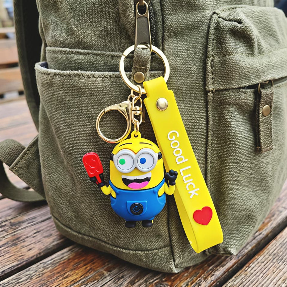 Minion Keychain with Charm (Version 2)