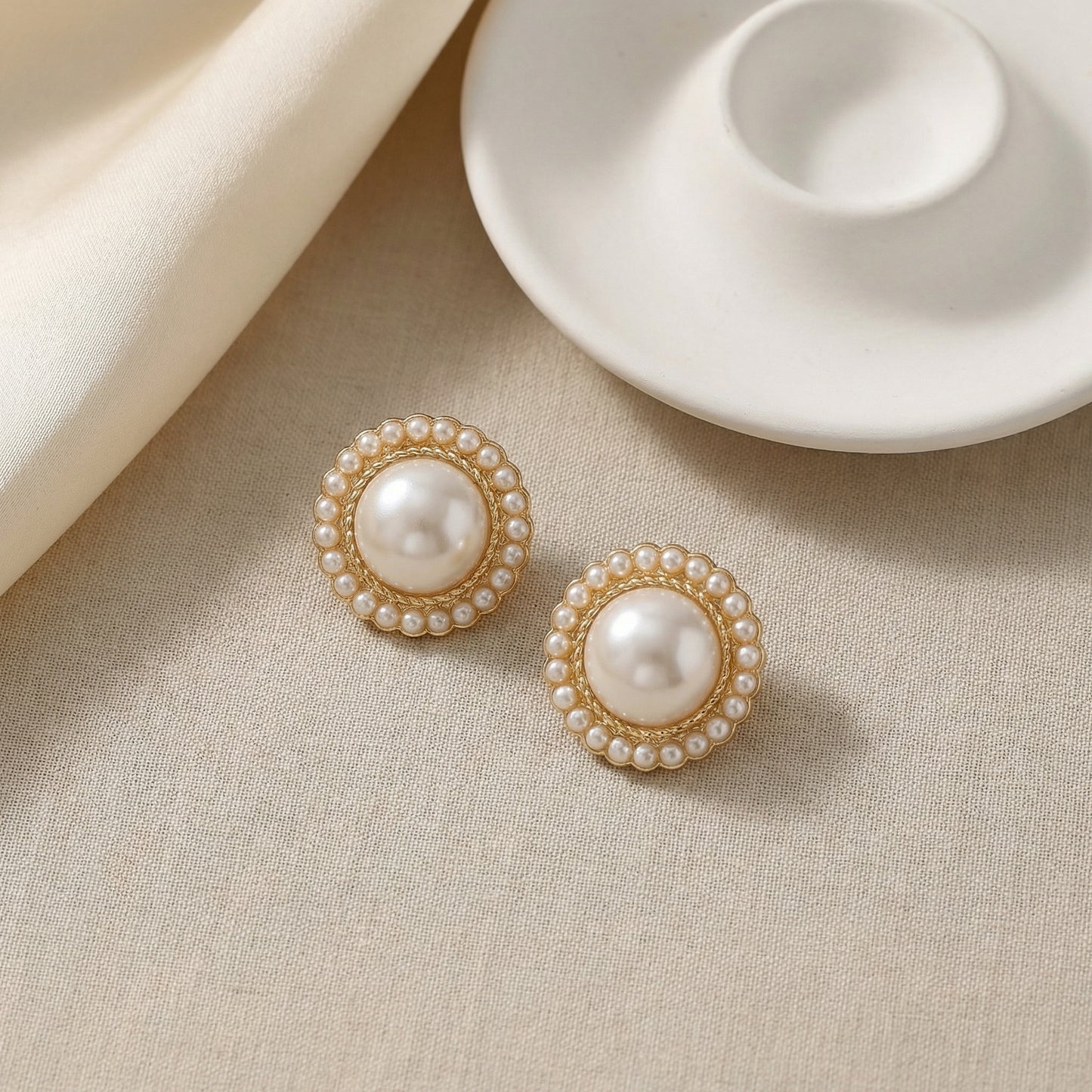 Pearl Royale Stud Earrings