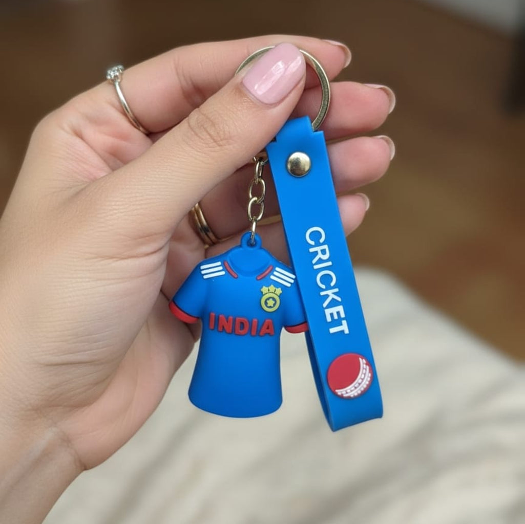 Dhoni Jersey Keychain with Charm
