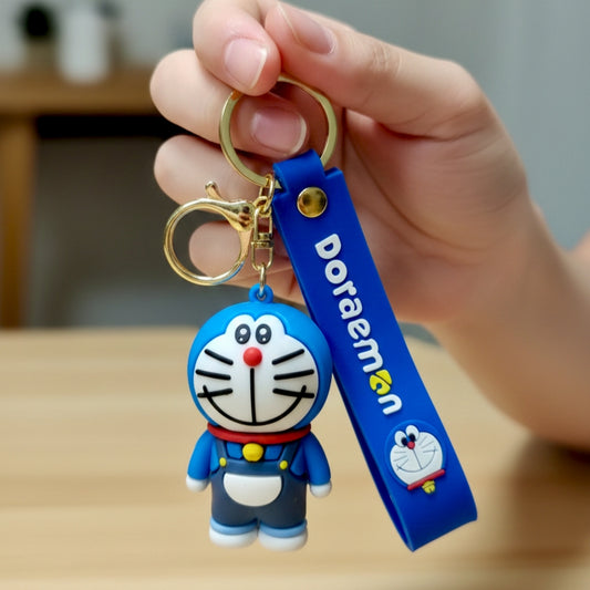 Blue Doraemon Keychain with Charm (Version 1)