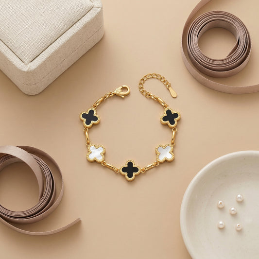 Elise Black & Ivory Bracelet