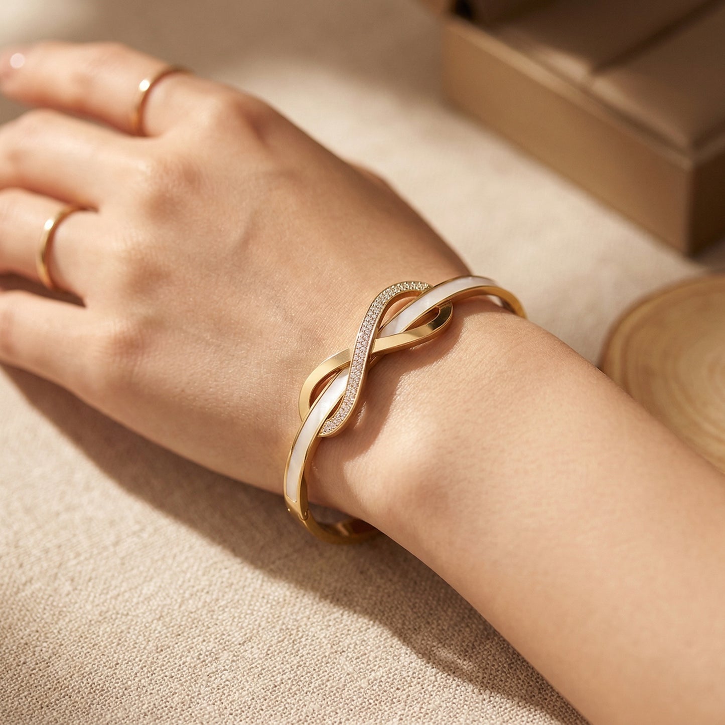Golden Infinity Glow Bracelet