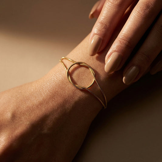 Golden Orbit Wrap Bracelet