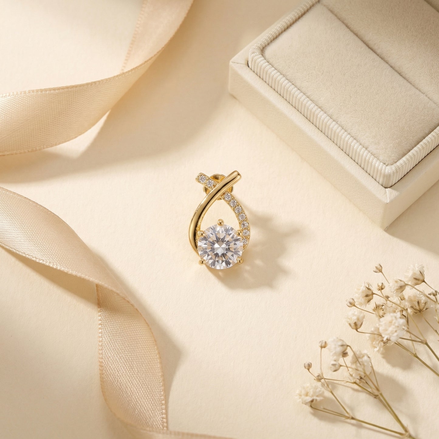 Korean Cross Bling Stud Earrings