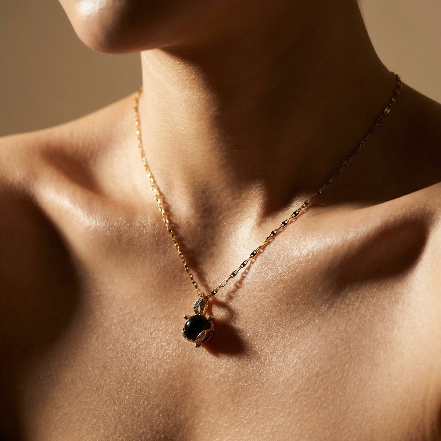 Korean Heart Shape Gold Necklace