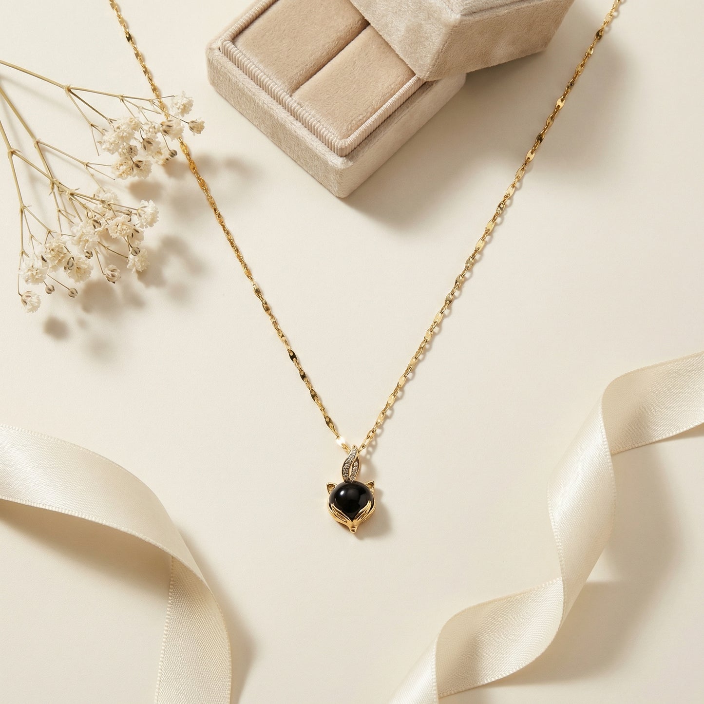 Korean Heart Shape Gold Necklace