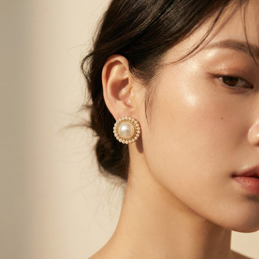 Pearl Royale Stud Earrings