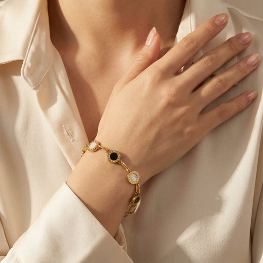 Roman Disc Gold Bracelet