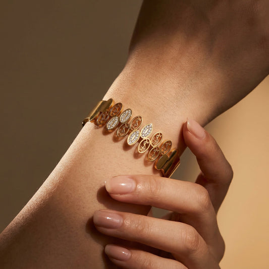 Royal Link Oval Crystal Bracelet