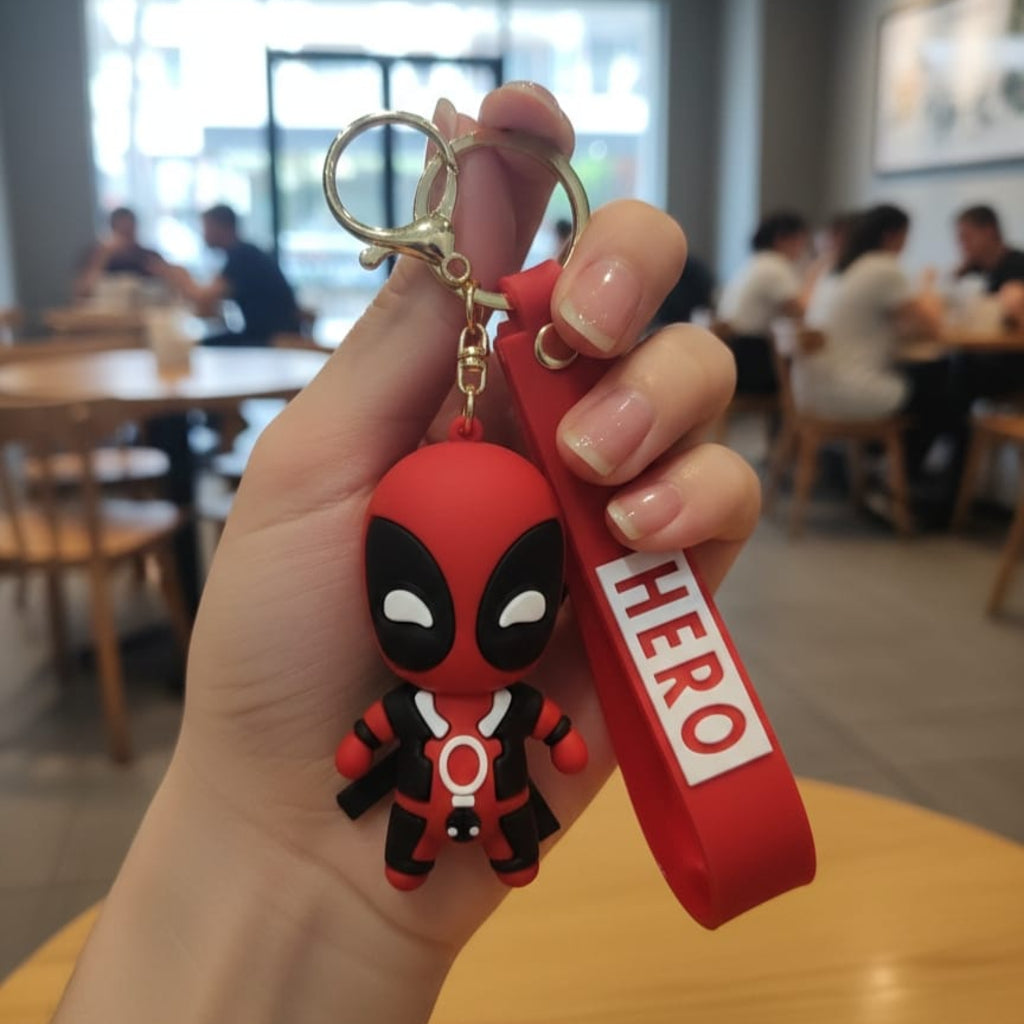 Deadpool Keychain with Charm