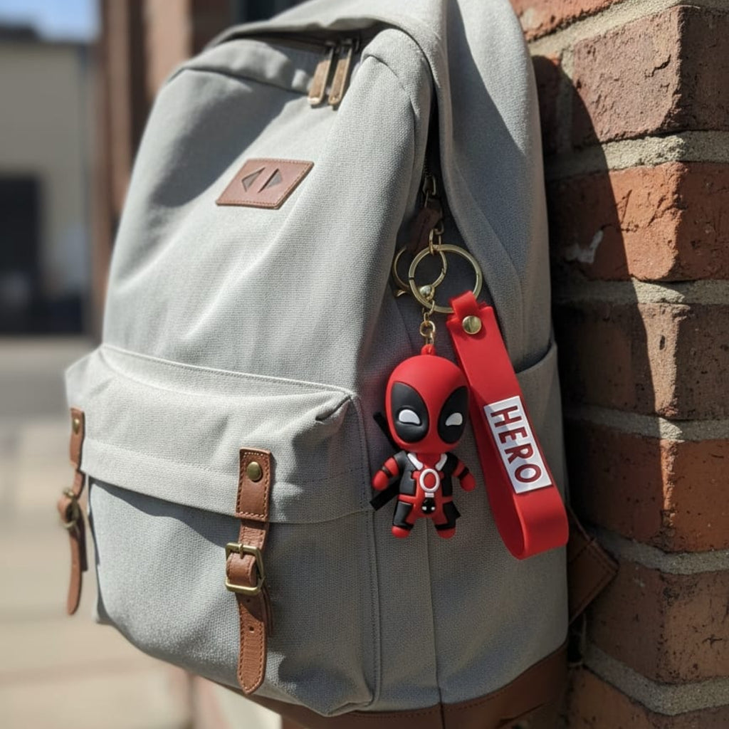 Deadpool Keychain with Charm
