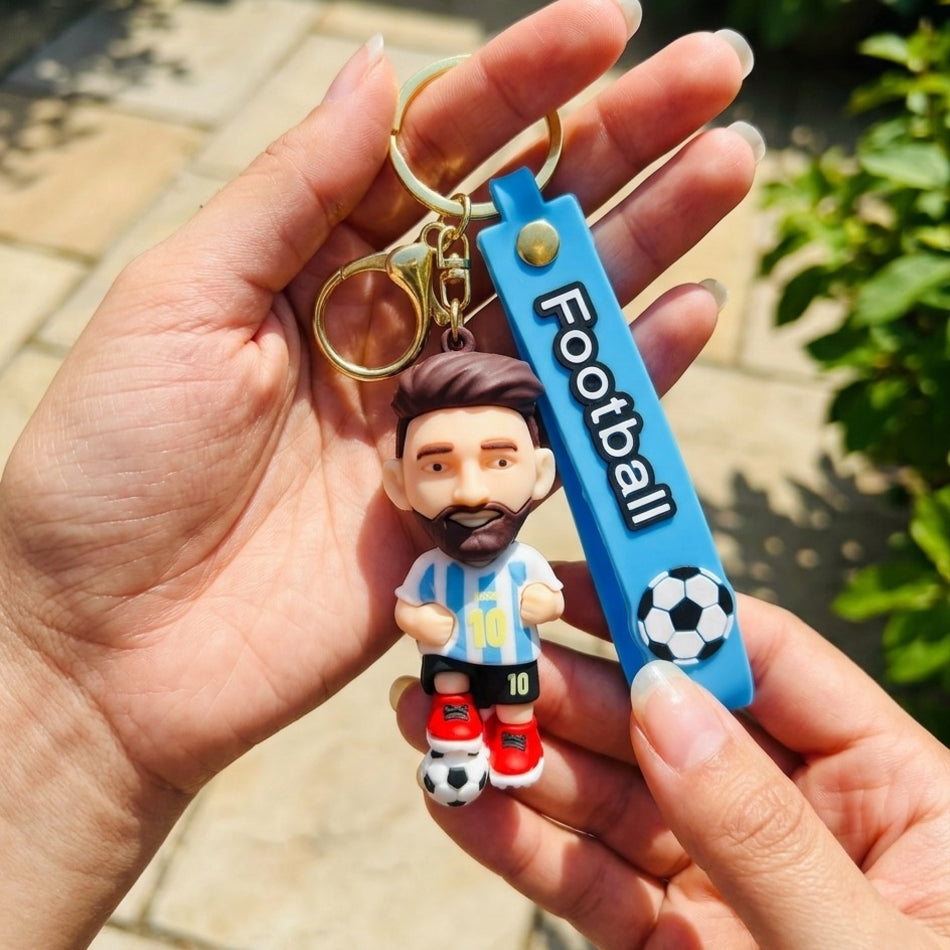 Lionel Messi Keychain with Charm