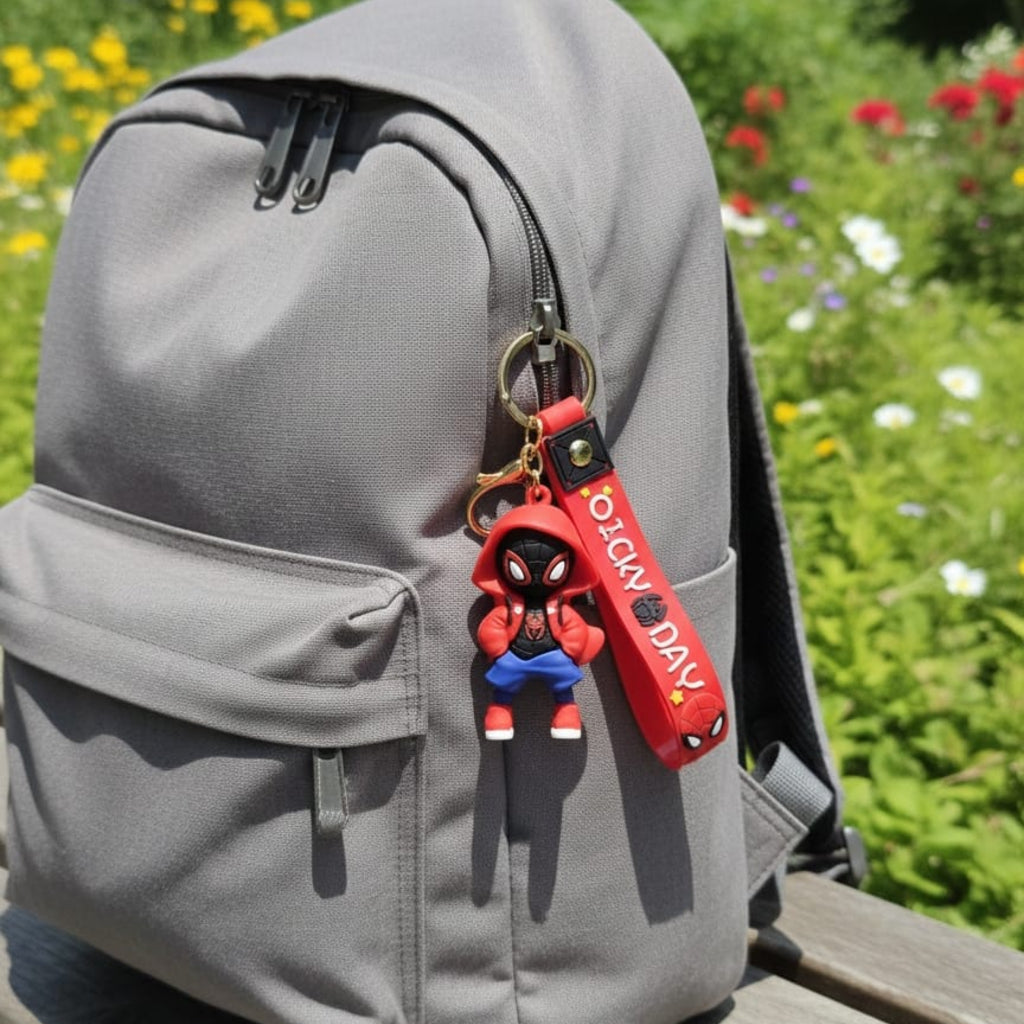 KC Spiderman Keychain with Charm